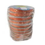 ริบบิ้นห่อเหรียญ ตราระฆัง NO.2 เนื้อใหม่ สีส้ม (แถว)