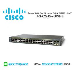 EOL WS-C2960+48PST-S (Cisco Catalyst 2960 Plus 48 10/100 PoE+2 1000BT +2 SFP LAN Lite) ** C1000-48P-4G-L