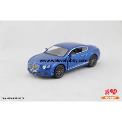 โมเดลรถซุปเปอร์ คาร์ 2012 Bentley Continental GT Speed สีน้ำเงิน Scale 1:38