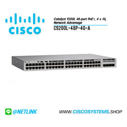 C9200L-48P-4G-A (Catalyst 9200L 48-port PoE+, 4 x 1G, Network Advantage)