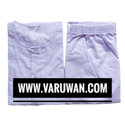 ชุดขาวปฏิบัติธรรมชาย (เสื้อ+กางเกง)