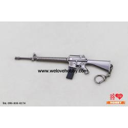 พวงกุญแจ PUBG (PLAYERUNKNOWN'S BATTLEGROUNDS) : ปืนกล M16A4 Assault Rifle (M16) สีเงิน