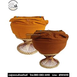 บาตรสแตนเลสครบชุด ผ้าโทเร