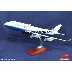 โมเดลเครื่องบิน United Airlines (Boeing 747) สหรัฐอเมริกา ลำใหญ่
