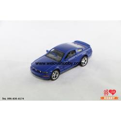 โมเดลรถ 2006 Ford Mustang GT สีน้ำเงิน Scale 1:38