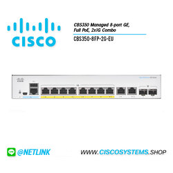 EOL CBS350-8FP-2G-EU (CBS350 Managed 8-port GE, Full PoE, 2x1G Combo) ** C1300-8FP-2G