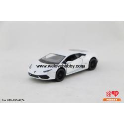 โมเดลรถซุปเปอร์ คาร์ Lamborghini Huracán LP610-4 สีขาว Scale 1:36