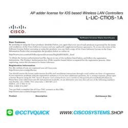 L-LIC-CTIOS-1A (AP adder license for IOS based Wireless LAN Controllers)