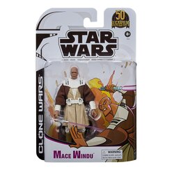 Hasbro Star Wars The Black Series Mace Windu (Clone Wars) 6-inch-scale Figure ฮาสโบร สตาร์ วอร์ส เดอะ แบล็ค ซีรีส์ หุ่นโมเดลฟิกเกอร์ เมซ วินดู ขนาด 6 นิ้ว ลิขสิทธิ์แท้