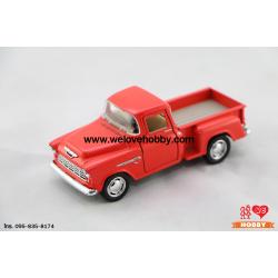 โมเดลรถ 1955 Chevrolet Chevy Stepside Pick-Up สีส้ม Scale 1:32
