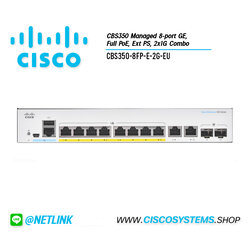 EOL CBS350-8FP-E-2G-EU (CBS350 Managed 8-port GE, Full PoE, Ext PS, 2x1G Combo) ** C1300-8FP-2G