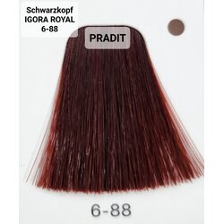 Schwarzkopf Igora Royal ครีมย้อมผม อีโกร่า รอยัล เบอร์6-88 สีบลอนด์เข้มออกแดงพิเศษ (60ml) 80 กรัม