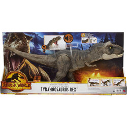 Mattel Jurassic World Thrash 'N Devour Tyrannosaurus Rex (HDY55) แมทเทล จูราสสิค เวิลด์ ของเล่นแอ็กชั่นฟิกเกอร์ไดโนเสาร์ ไทแรนโนซอรัส เร็กซ์ (ที. เร็กซ์)