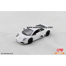 โมเดลรถ Lamborghini Murciélago LP640 สีขาว Scale 1:36