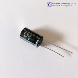 คาปาซิสเตอร์แบบอิเล็กทรอไลต์ 470uF 25V