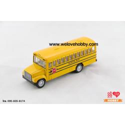 โมเดลรถ School Bus สีเหลือง (รถโรงเรียน สหรัฐอเมริกา USA) Scale 1:40
