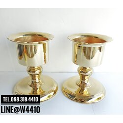 เชิงเทียนพรรษา ทองเหลือง