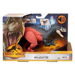 Mattel Jurassic World Roar Strikers Megaraptor (HGP79) แมทเทล จูราสสิค เวิลด์ ของเล่นแอ็กชั่นฟิกเกอร์ไดโนเสาร์ เมก้าแรปเตอร์