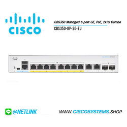 EOL CBS350-8P-2G-EU (CBS350 Managed 8-port GE, PoE, 2x1G Combo) ** C1300-8P-E-2G