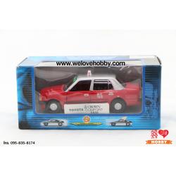 โมเดลรถ Toyota Crown Comfort Taxi สีแดง (แท็กซี่ ฮ่องกง) - Hong Kong Taxi / Scale 1:40