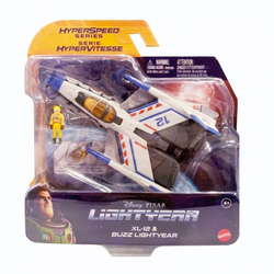 Mattel Disney Pixar Lightyear Hyperspeed Series Xl-12 & Buzz Lightyear (HHJ98) แมทเทล ดิสนีย์ พิกซาร์ ไลท์เยียร์ ของเล่นแอ็กชั่นฟิกเกอร์ ยานอวกาศ ไฮเปอร์สปีด Xl-12 ขนาด 6 นิ้ว และ บัซ ไลท์เยียร์
