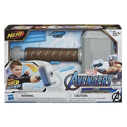 Hasbro NERF Power Moves Marvel Avengers Thor Hammer Strike NERF Dart-Launching ฮาสโบร มาร์เวล อเวนเจอร์ส ค้อนธอร์ พร้อมกระสุนเนิร์ฟ ลิขสิทธิ์แท้