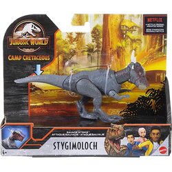 Mattel Jurassic World Savage Strike Stygimoloch (GVG49) แมทเทล จูราสสิค เวิลด์ ของเล่นแอ็กชั่นฟิกเกอร์ไดโนเสาร์ สไตกิโมล็อก