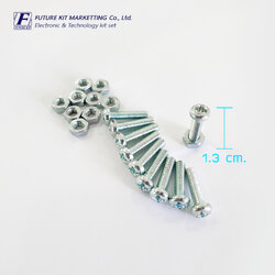 FuturePack FP8002 น็อต 3 x 12 พร้อมน๊อตตัวเมีย