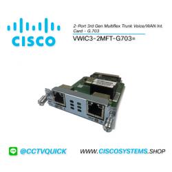 VWIC3-2MFT-G703= (2-Port 3rd Gen Multiflex Trunk Voice/WAN Int. Card - G.703)