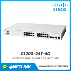 อุปกรณ์กระจายสัญญาณ Cisco รุ่น C1200-24T-4G Catalyst 1200 24-port GE, 4x1G SFP