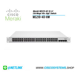 MS210-48-HW (Meraki MS210-48 1G L2 Cld-Mngd 48x GigE Switch)