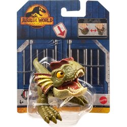 Mattel Jurassic World Uncaged Wild Pop Ups 3" Dilophosaurus (HFR13) แมทเทล จูราสสิค เวิลด์ ของเล่นแอ็กชั่นฟิกเกอร์ไดโนเสาร์ ไดโลโฟซอรัส