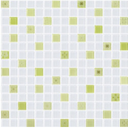 COTTO โมเสค กลาส เบลนด์ ฟลอร่า01 เขียว(06S)(12x12)GA (จำนวน 1 แผ่น)
