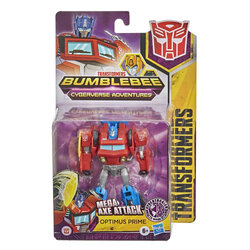 Hasbro Transformers Cyberverse Adventures Optimus Prime Action Figure ฮาสโบร ทรานสฟอเมอร์ส ไซเบอร์เวิร์ส แอดเวนเจอร์ส หุ่นยนต์ ออพติมัส ไพรม์ ขนาด 5.4 นิ้ว ลิขสิทธิ์แท้