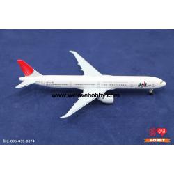 โมเดลเครื่องบิน Japan Airlines (Boeing 777) ญี่ปุ่น ไซส์กลาง แบบมีล้อเครื่องบิน (1:400)