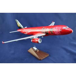 โมเดลเครื่องบิน Air Asia (Airbus A320) ลายสโมสรแมนเชสเตอร์ ยูไนเต็ด (Manchester United FC) สีแดง ลำใหญ่