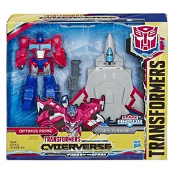 Hasbro Transformers Cyberverse Spark Armor Optimus Prime Action Figure ฮาสโบร ทรานสฟอเมอร์ส ไซเบอร์เวิร์ส สปาร์ค อาร์เมอร์ หุ่นยนต์ออพติมัส ไพรม์ ขนาด 5 นิ้ว ลิขสิทธิ์แท้
