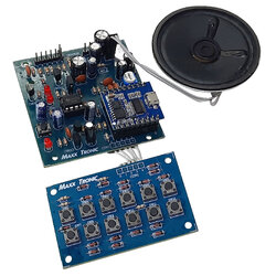 Maxxtronic MXA137 วงจรเล่นเสียง MP3 ใช้ IC 12 ข้อความ ต่อเซ็นเซอร์ได้