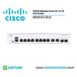 EOL CBS350-8T-E-2G-EU (CBS350 Managed 8-port GE, Ext PS, 2x1G Combo) ** C1300-8T-E-2G