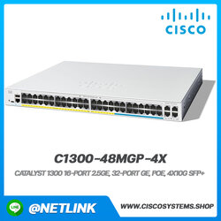 อุปกรณ์กระจายสัญญาณ Cisco รุ่น C1300-48MGP-4X