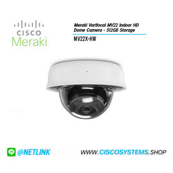MV22X-HW (Meraki Varifocal MV22 Indoor HD Dome Camera - 512GB Storage)