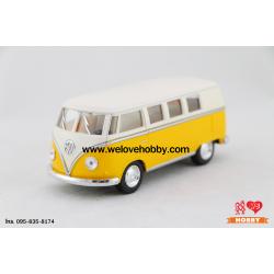 โมเดลรถตู้โฟล์คคลาสสิค 1962 Volkswagen Classical Bus สีเหลือง-ครีม Scale 1:32