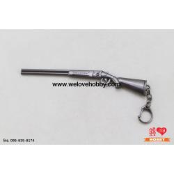 พวงกุญแจ PUBG (PLAYERUNKNOWN'S BATTLEGROUNDS) : ปืนลูกซอง S686 Shortgun (686 Silver Pigeon) สีเงิน