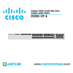 C9300X-12Y-A (Catalyst 9300X 12x25G Fiber Ports, modular uplink Switch)