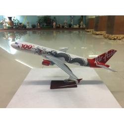 โมเดลเครื่องบิน แอร์เอเชีย Air Asia ลายมังกร Dragon (Airbus A320) 2ไอพ่น มาเลเซีย ลำใหญ่