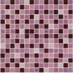 COTTO โมเสค กลาส เบลนด์ ฟลอร่า06 ชมพู(06S)(12x12)GA (จำนวน 1 แผ่น)