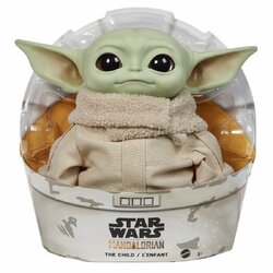 Mattel Star Wars The Mandalorian Baby Yoda Grogu The Child Plush Figure แมทเทล สตาร์ วอร์ส แมนดาโรเลี่ยน หุ่นโมเดลฟิกเกอร์ เบบี้ โยดา โกรกู ขนาด 11 นิ้ว ลิขสิทธิ์แท้