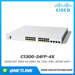 อุปกรณ์กระจายสัญญาณ Cisco รุ่น C1300-24FP-4X