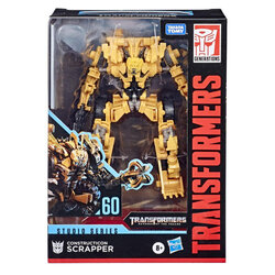 Hasbro Transformers Studio Series 60 Voyager Class Constructicon Scrapper Action Figure 6.5 Inch ฮาสโบร ทรานสฟอเมอร์ส สตูดิโอ ซีรีย์ส 60 วอยเอเจอร์ คลาส หุ่นยนต์คอนสตรัคติคอน สแครปเปอร์ 6.5 นิ้ว ลิขสิทธิ์แท้