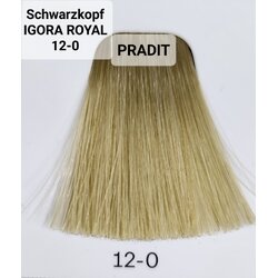 Schwarzkopf Igora Royal ครีมย้อมผม อีโกร่า รอยัล เบอร์ 12-0 (60ml) 80 กรัม